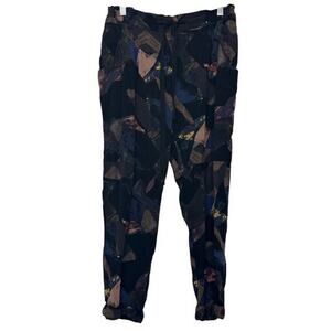 Aritzia Wilfred Abstract Jogger Pants Small Tapered Leg Drawstring Comfort